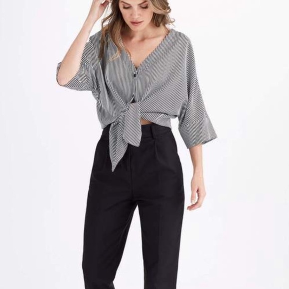 Vetta Striped The Boyfriend Shirt - Picture 2 of 7